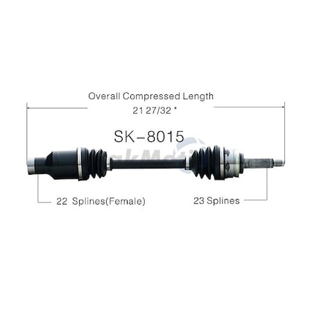 Surtrack Axle Cv Axle Shaft, Sk-8015 SK-8015